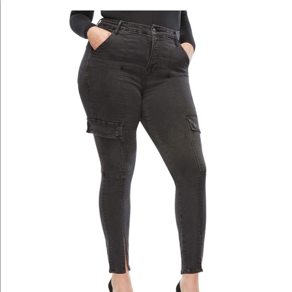 Good American Denim - Good American Good Legs Cargo black031